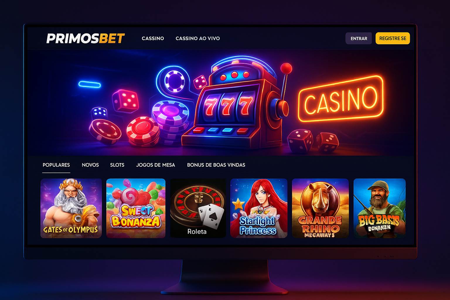 
                                Cassino Online PRIMOSBET
                                